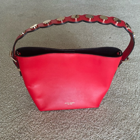 HENRI BENDEL Red Leather Cross Body Purse